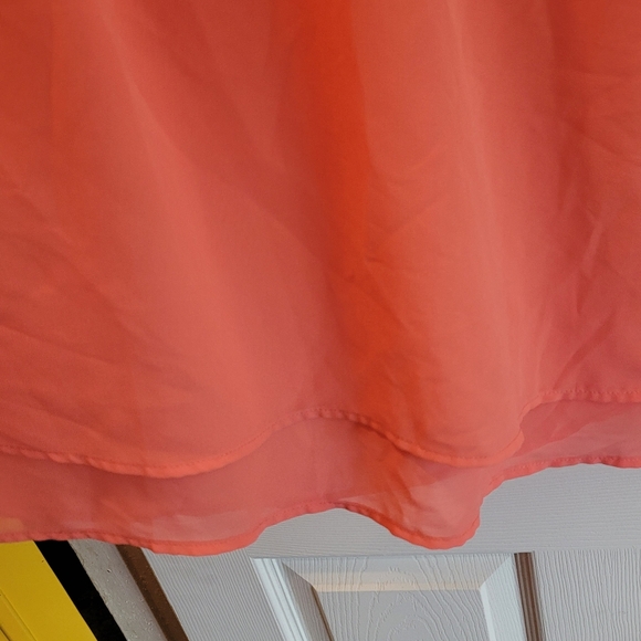 Torrid Coral Lace Detail Women's Top - Picture 5 of 8